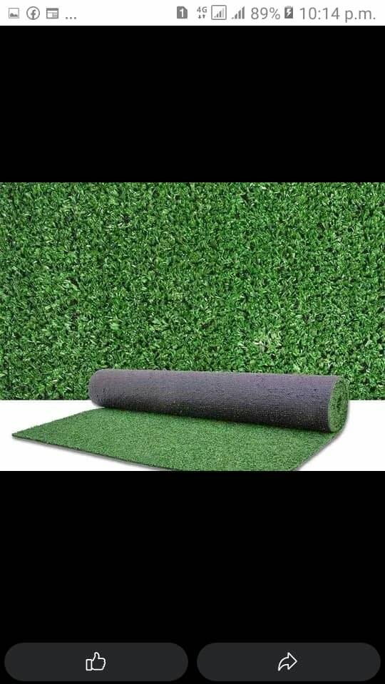Green wall and floor mats