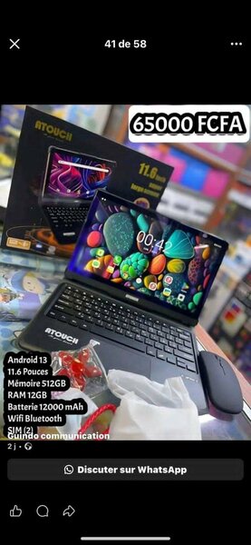 Ordinateur portable ATONSI Android 13 12GB RAM 512GB