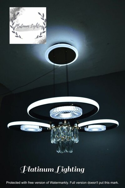Lustre minimaliste en cristal