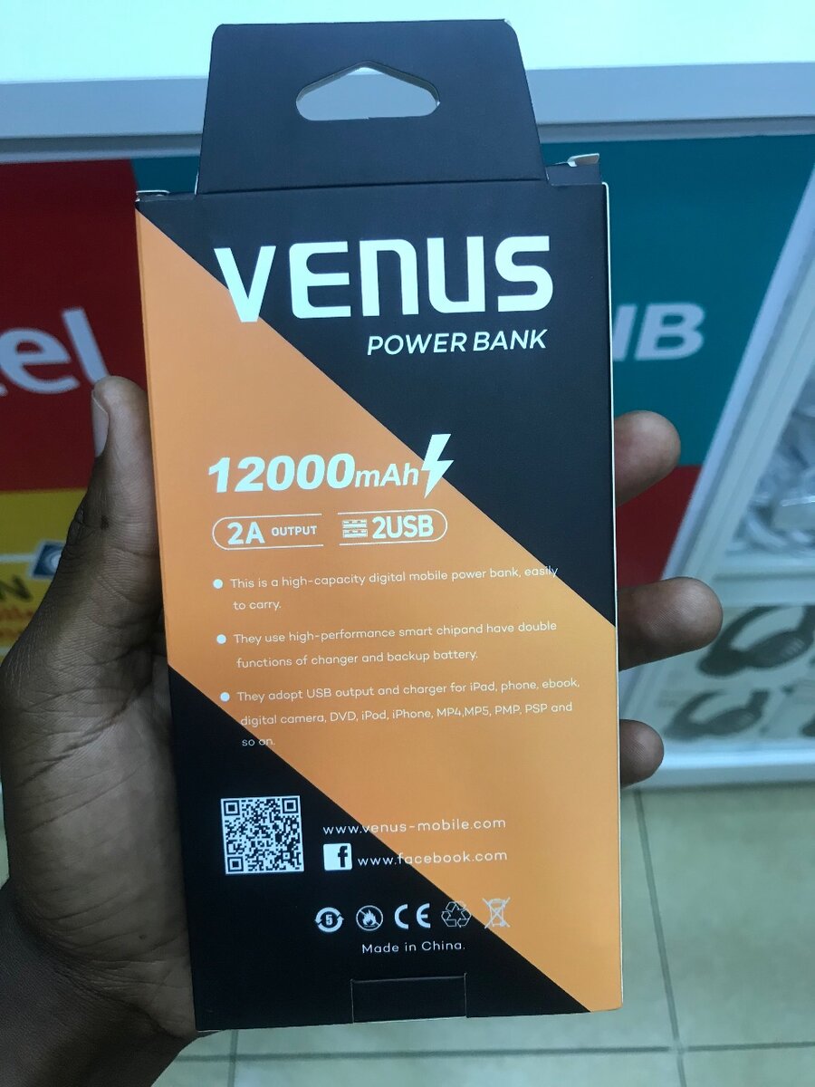 Venus 12000mAh powerbanks