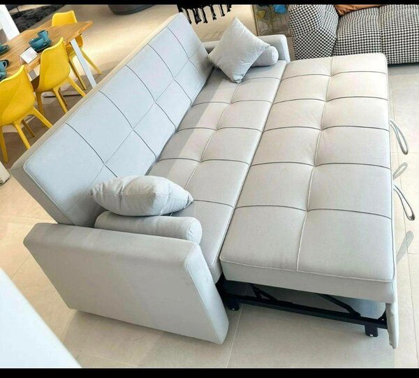 Canapé convertible gris clair