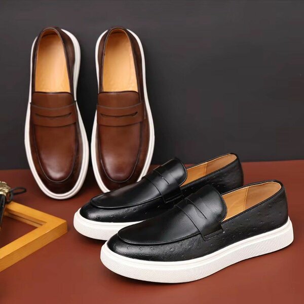 Mocassins en cuir homme stylés