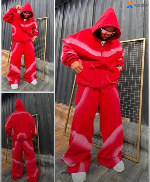 Ensemble survêtement rouge homme