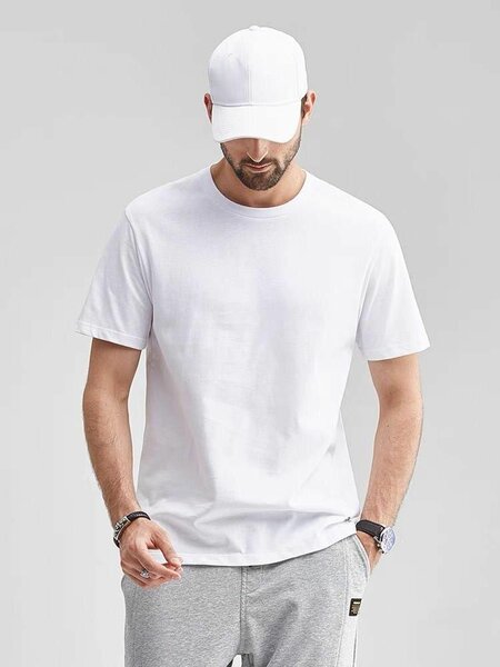 T-shirt basique blanc homme