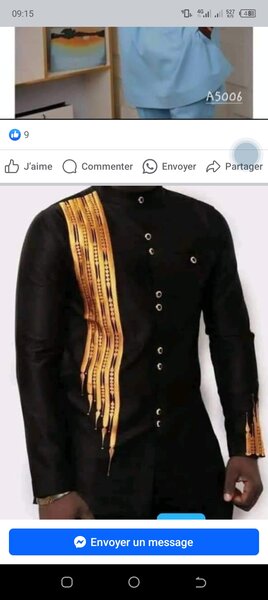 Ensemble tunique homme