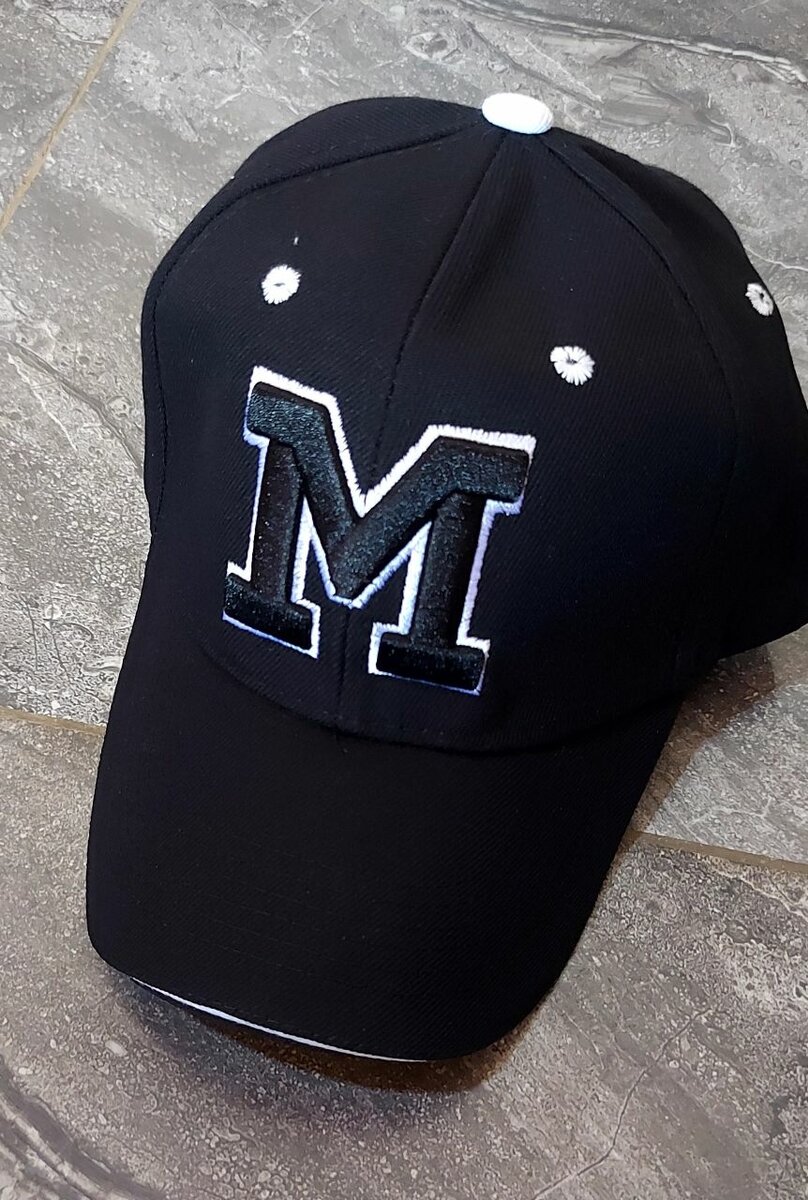 Casquette noire en coton