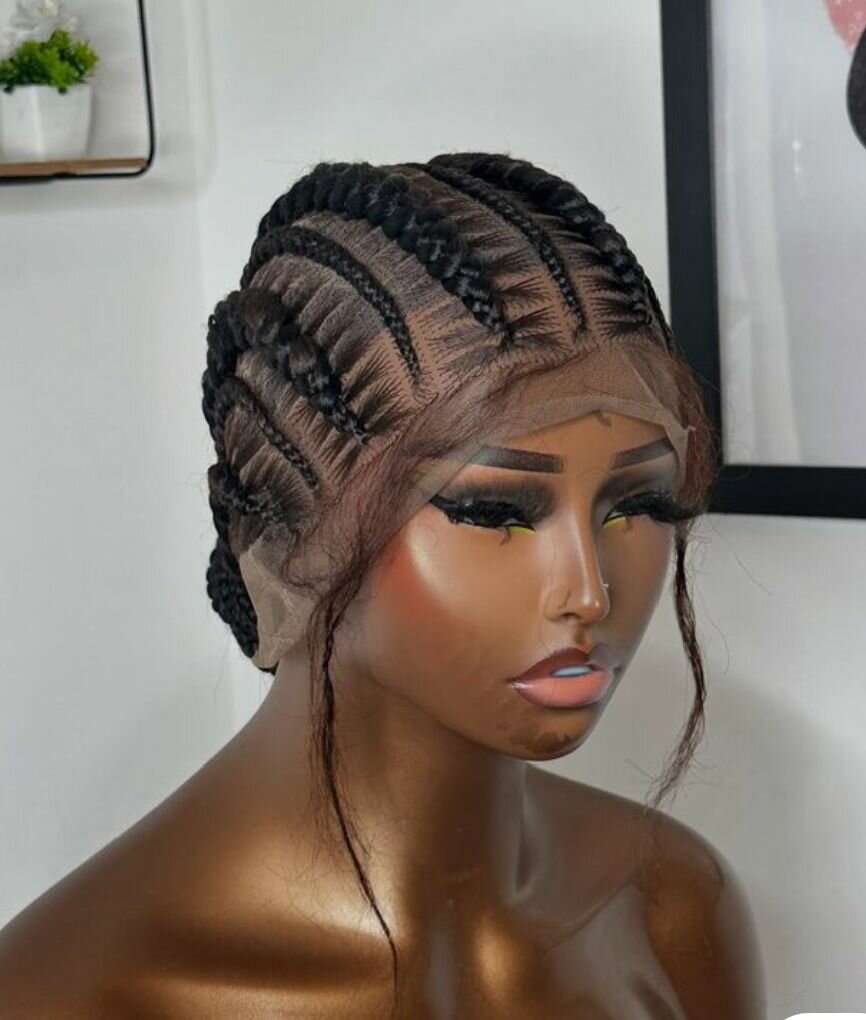 Perruque tressée synthétique