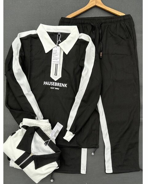 Ensemble de sport bicolore unisexe