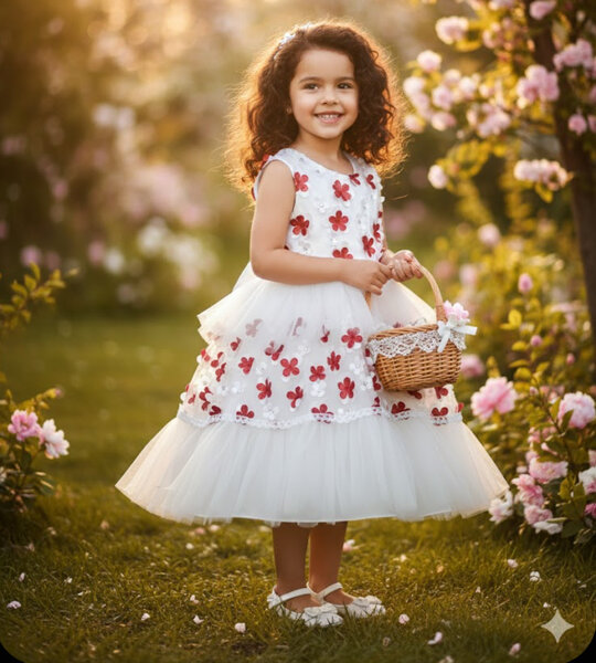 Robe Enfant Fleurs Douces