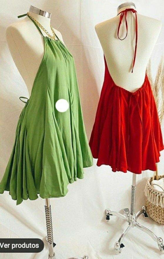 Robe de plage dos nu colorée