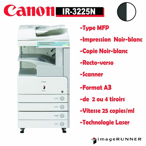Canon iR3225N - Multifonction Laser A3