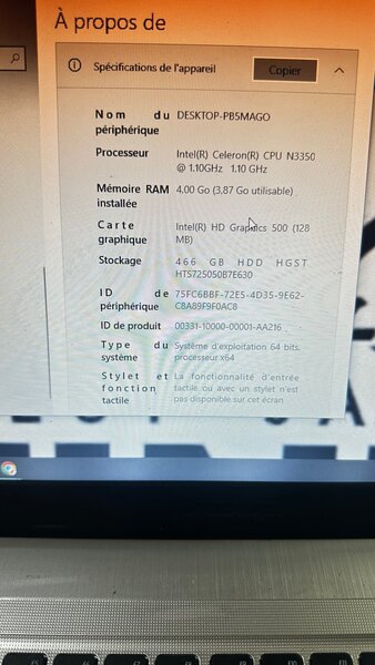 Ordinateur portable ASUS Celeron