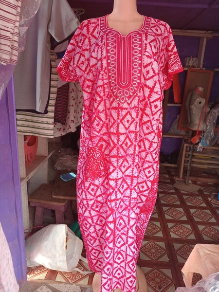 Robe Caftan Bohème Rouge