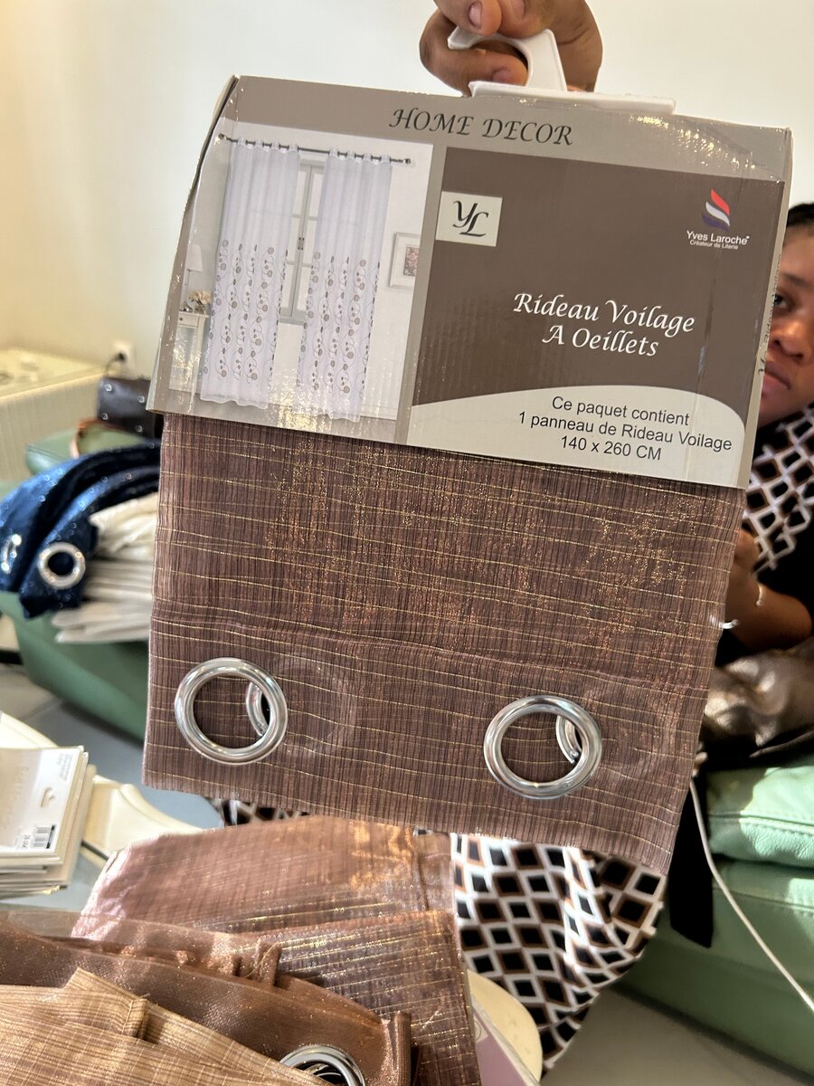 Rideau occultant thermique marron