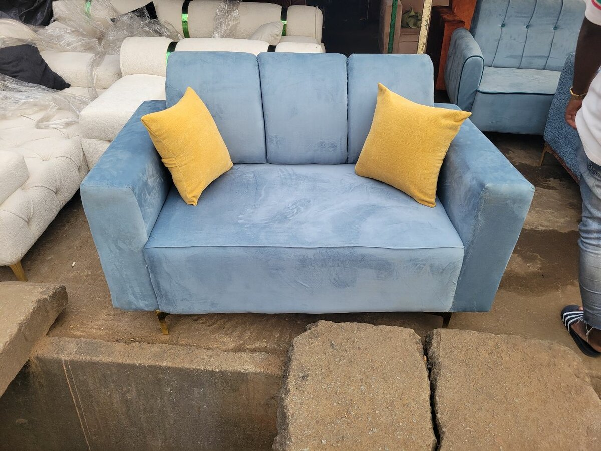 Canapé deux places gris élégan