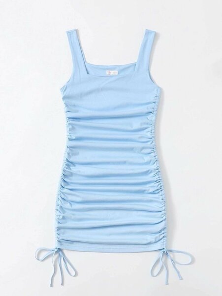 Robe moulante bleu femme