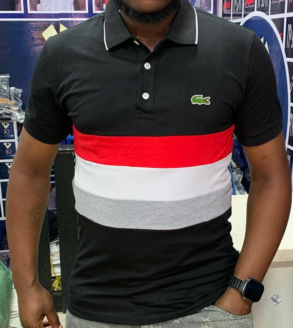 Polo homme rayé coloré