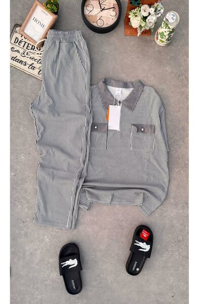 Ensemble décontracté rayé