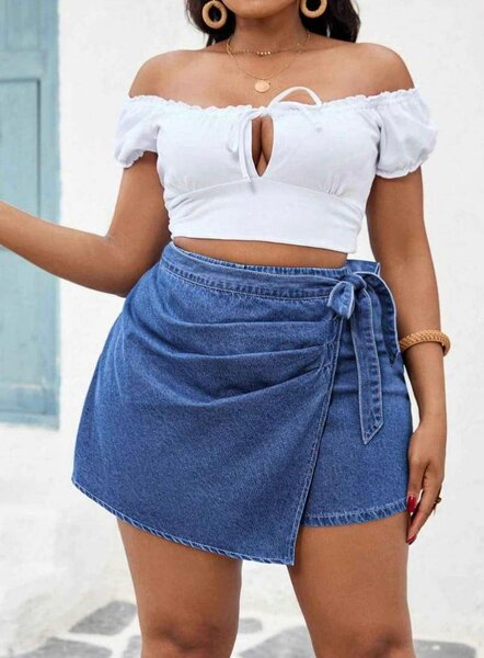 Jupe en jean élégante femme