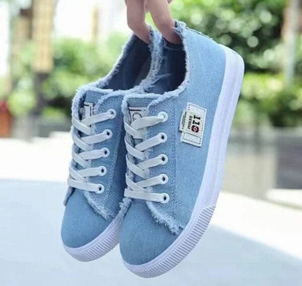 Baskets en denim décontractées