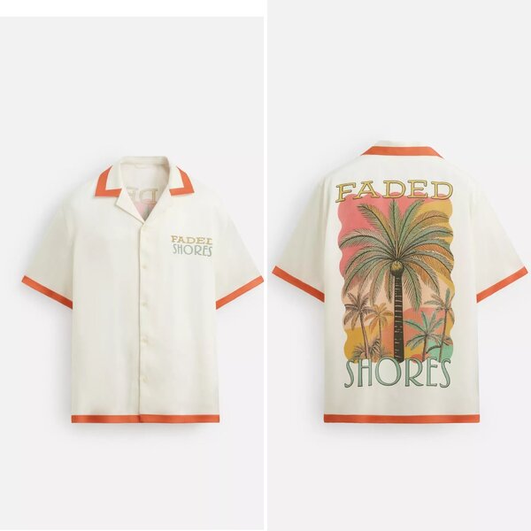 Chemise imprimée Faded Shores