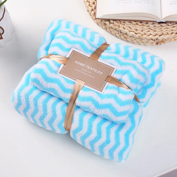 Superabsorbant microfibre towel set