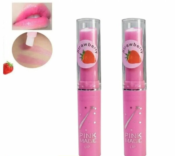 Pink Magic Strawberry Lip  Balm Color Transforming Lip