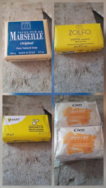 Savons naturels assortis