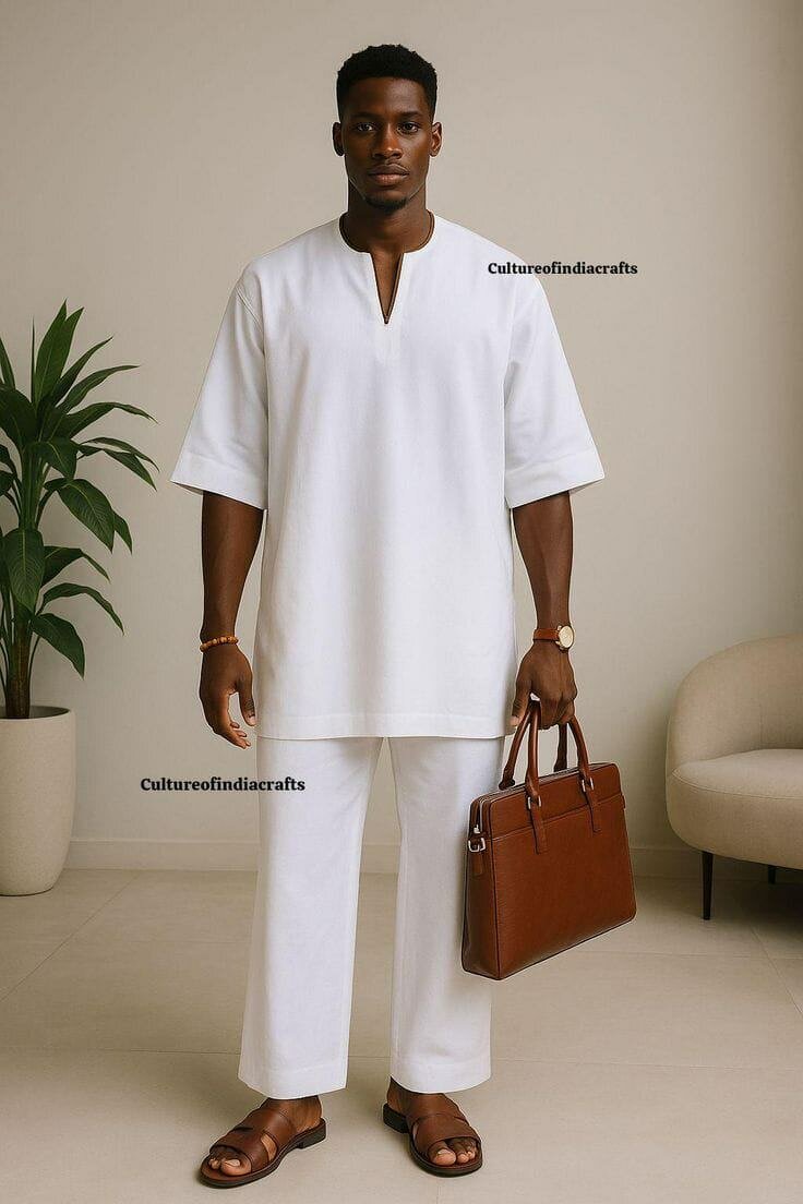 Boubou Africain Élégant Homme