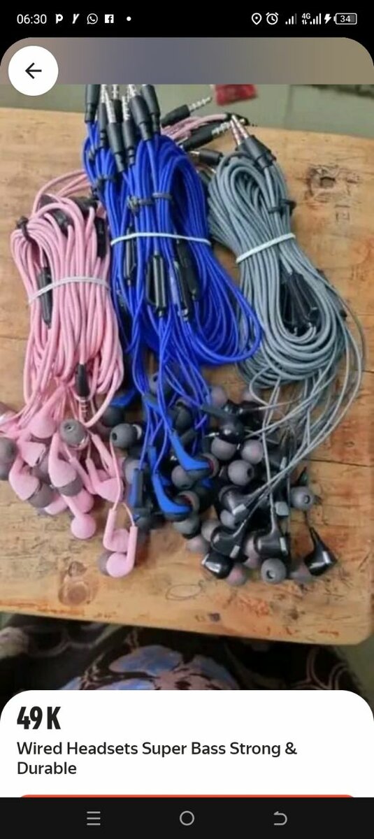 Wired headphones for sale