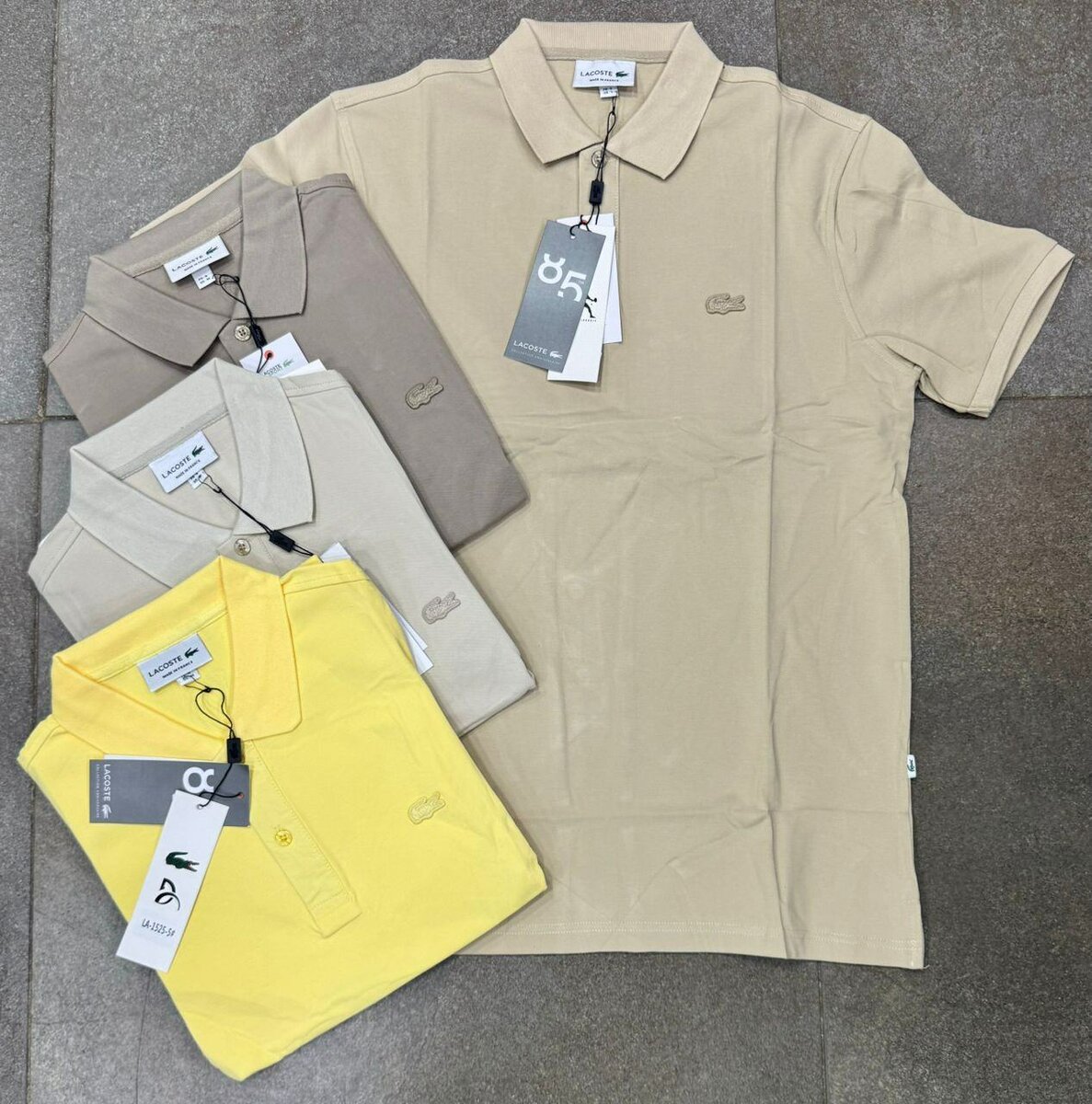 Polos en coton coloré pour hommes