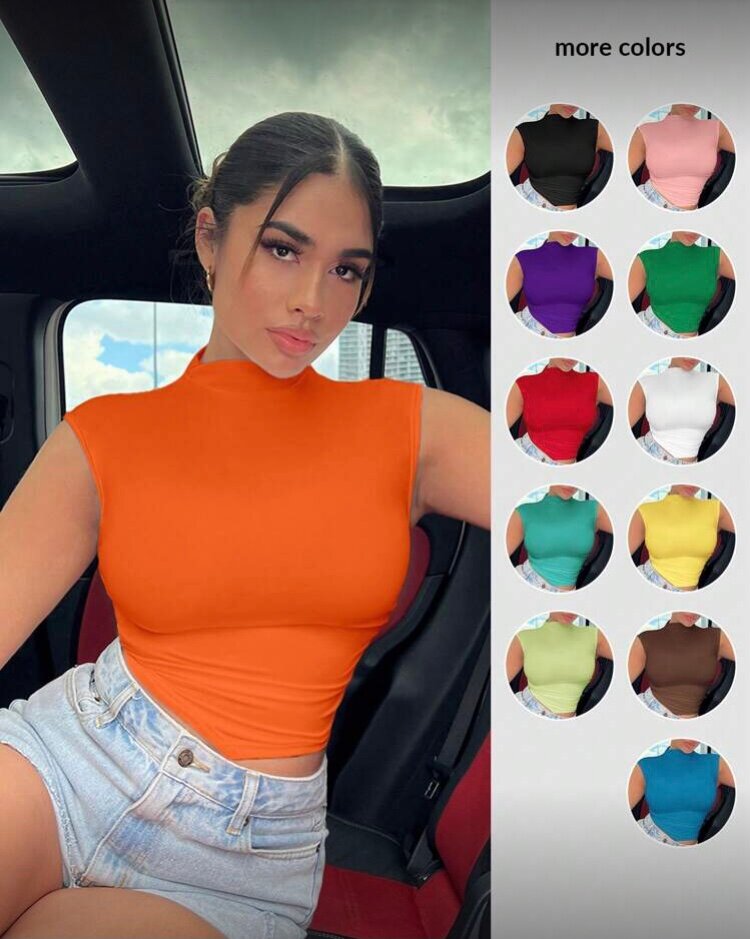 Haut sans manches coloré femme