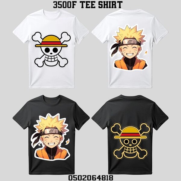 T-shirt anime imprimé