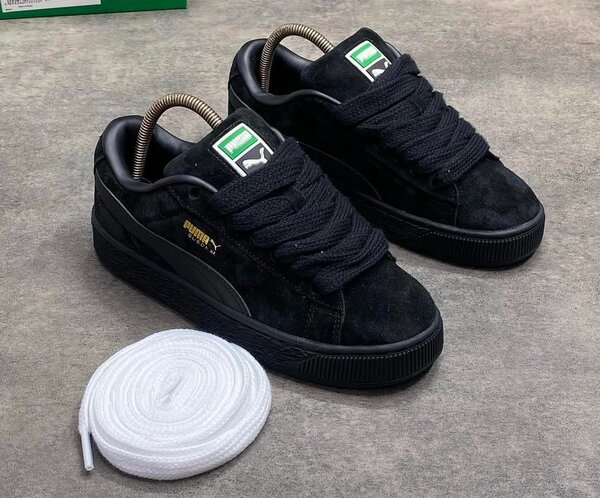 Baskets Puma en daim noir unisexe