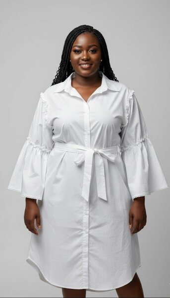 Robe chemise blanche élégante
