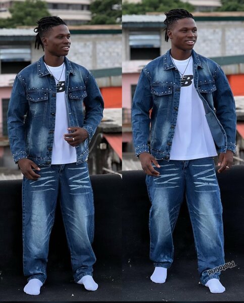 Costume en Jean Décontracté Homme