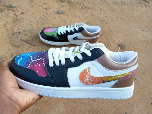 Custom sneakers.  Size 6