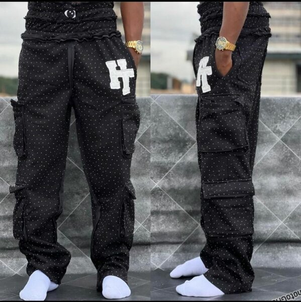 Pantalon Cargo Noir Mode