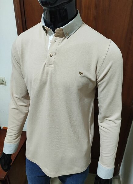 Polo homme manches longues élégant
