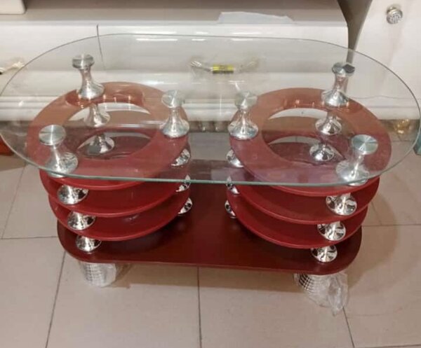 Table basse moderne en verre