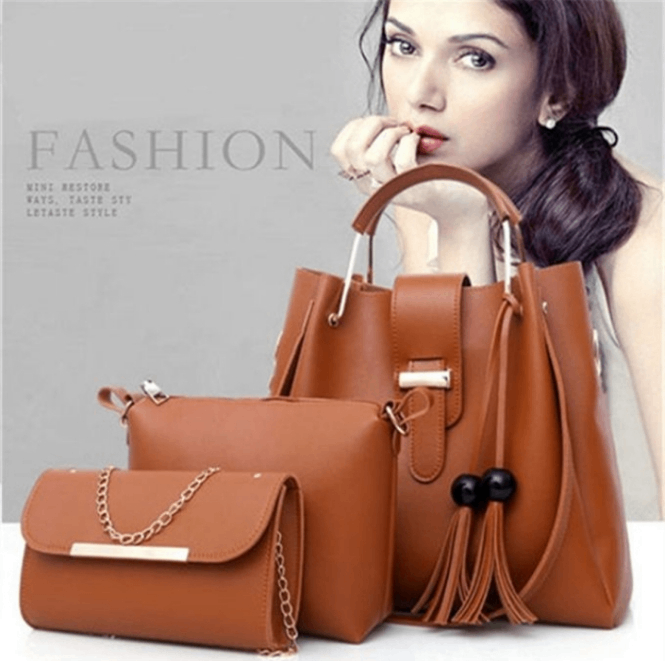 Original leather, lady's handbag