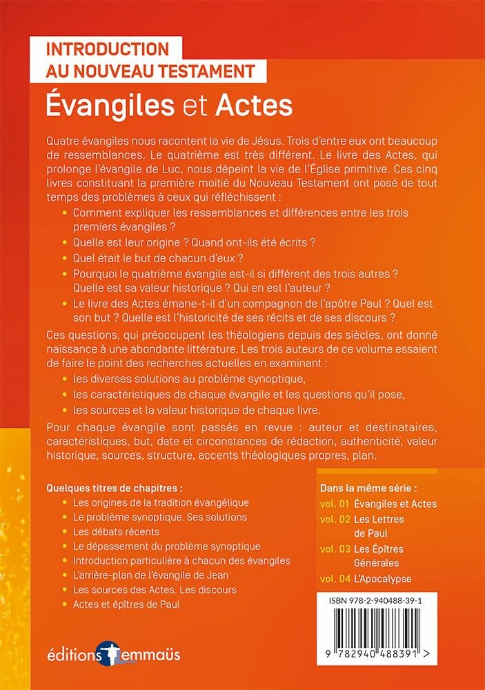 Évangiles et Actes Volume 1