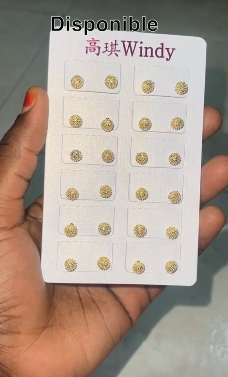 Lot de Boucles d'Oreilles Dorées