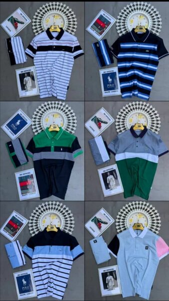 Polo rayé élégant pour hommes