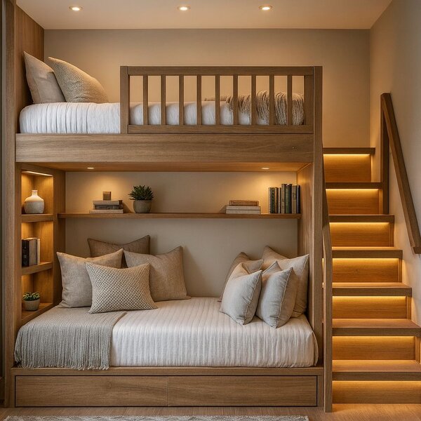 Lit superposé design en bois