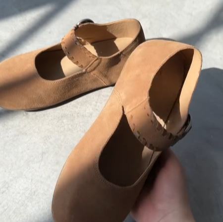 КЛОГИ из натуральной кожи и замши с ремешком 