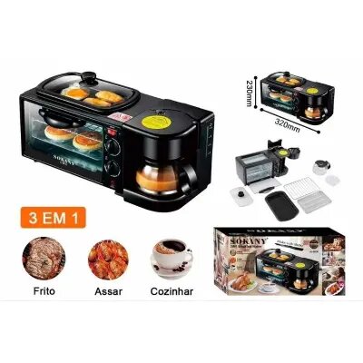 Mini four et cafetière 3 en 1