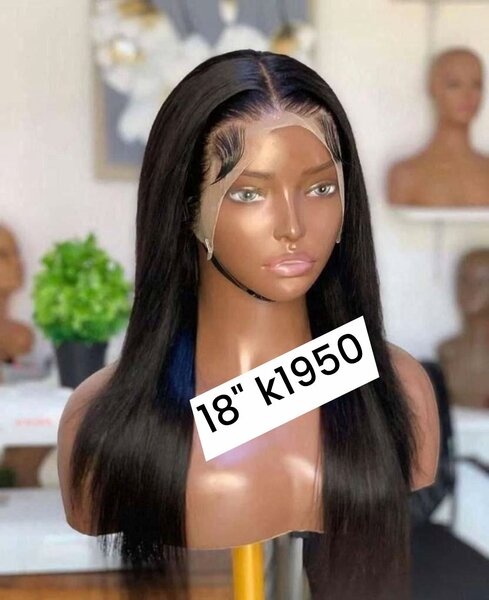 wig with long black