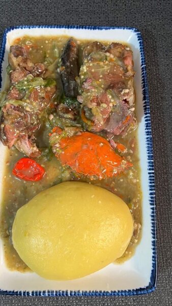 Foutou sauce gbouagbauossou