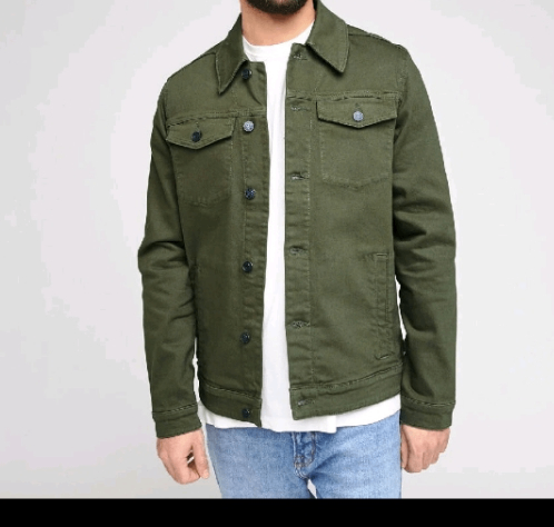 Veste en jean Vert pour homme